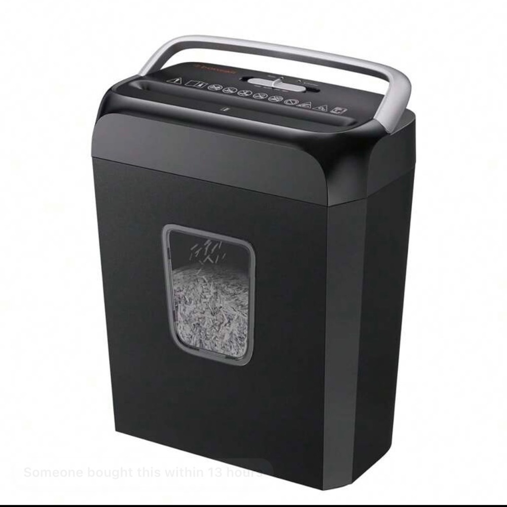 Paper Shredder with Silver Handle NEW